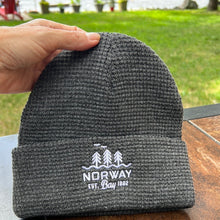 Load image into Gallery viewer, DARK GREY WAFFLE KNIT TOQUE
