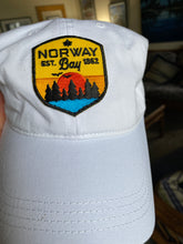 Load image into Gallery viewer, WHITE COTTON DAD CAP WITH COLOURFUL PATCH